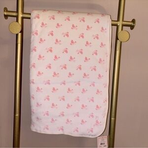 Juicy Couture baby pink plush baby girl blanket